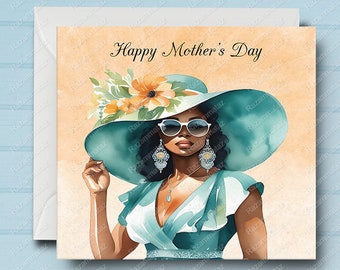 Black Mother's Day Card F