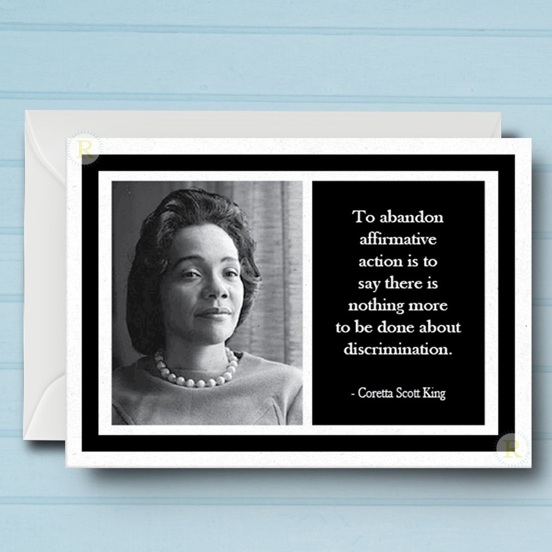 Coretta Scott King B Inspirational Card - Etsy