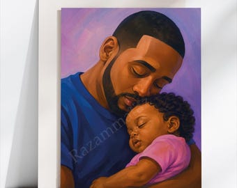 Black Father's Day Card B