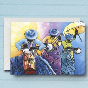 Black Jazz Band D Card