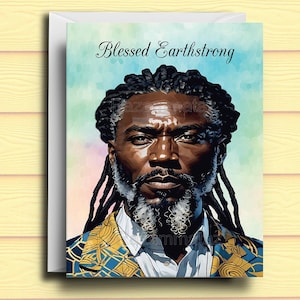 Black Man Birthday Card I2