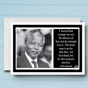 Inspirerende kaart Nelson Mandela