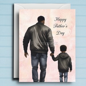 Biglietto di auguri per la festa del papà nero O