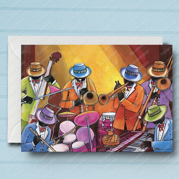 Carte C noire Jazz Band