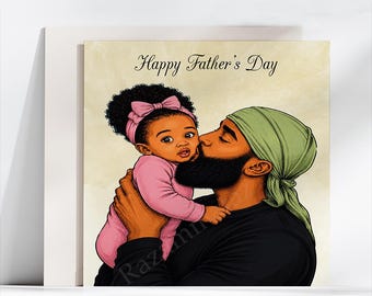 Black Father's Day Card K