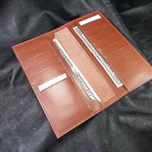 Leather Long Wallet / Long Wallet for Men / Long Leather Wallet / Long Wallet for Women / Vegetable Tanned Leather