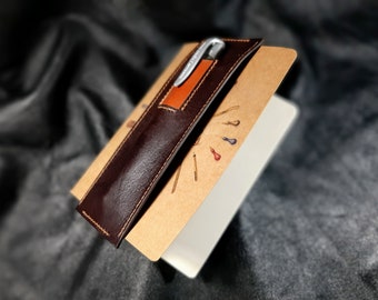 Leather Pen Case / Leather Pen Sleeve / Leather Pen Holder / Leather Pen Pouch / Vegetable Tanned Leather