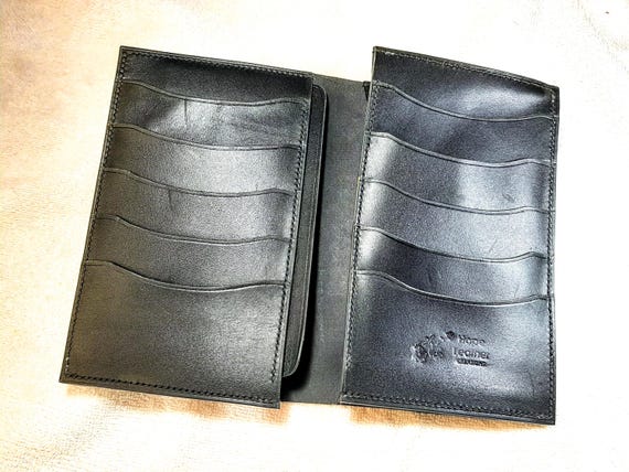 Handmade Vegetable Tanned Leather Long Wallet, Passport & Phone Holder