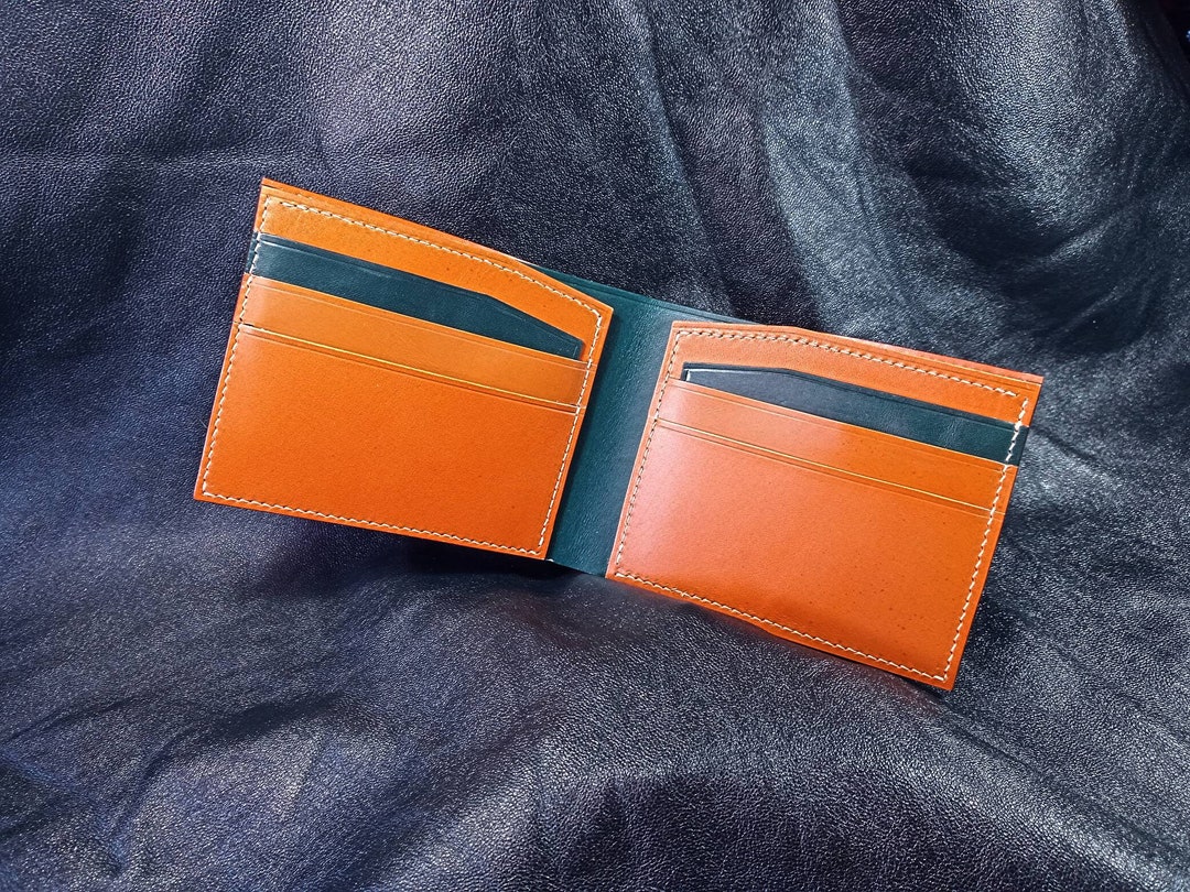 Leather Bifold Wallet Full Grain / Bifold Wallet Men / Leather Etsy