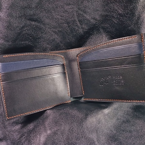 Cartera de cuero de grano completo / Cartera de cuero para hombre / Cartera de cuero para tarjetas / Cartera de cuero / Cartera de cuero curtido vegetal