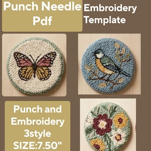 Paquete de patrones para posavasos con aguja perforadora, plantilla para posavasos vintage (descarga digital)