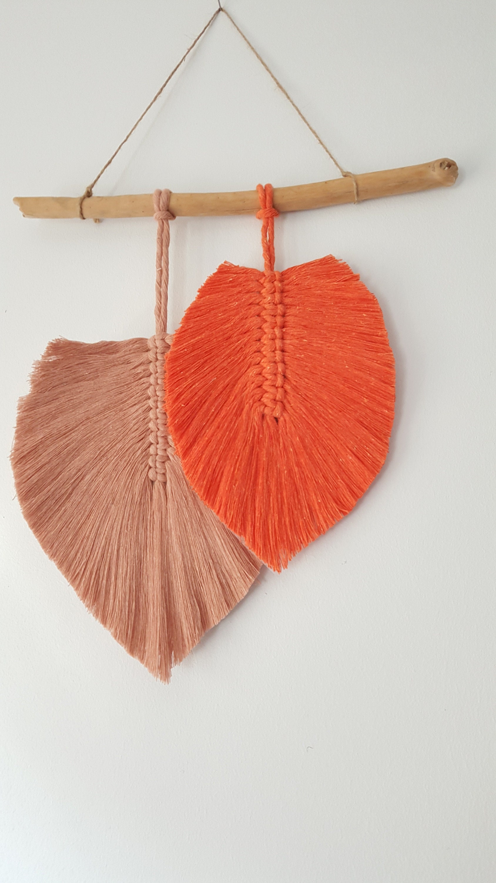 Macrame Feather Pdf Video Tutorial, Step by Step Making Leaf Pattern ...