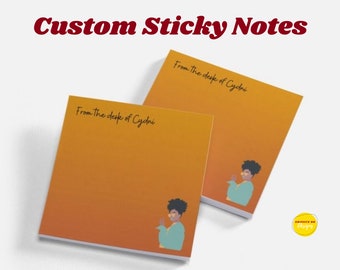 Custom Sticky Notes, Clip Art Personalized gift | Custom Post-it® notes | clip art | Sticky Note Gifts, Custom Teacher Gift, Teacher Decor
