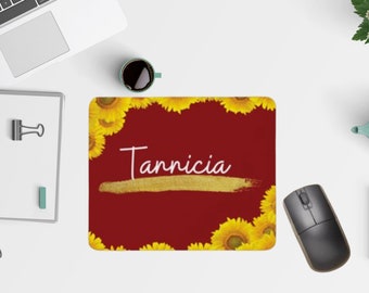 Custom Sunflower Mouse Pads | Personalized Mouse Pads | Personalized Computer Accessories