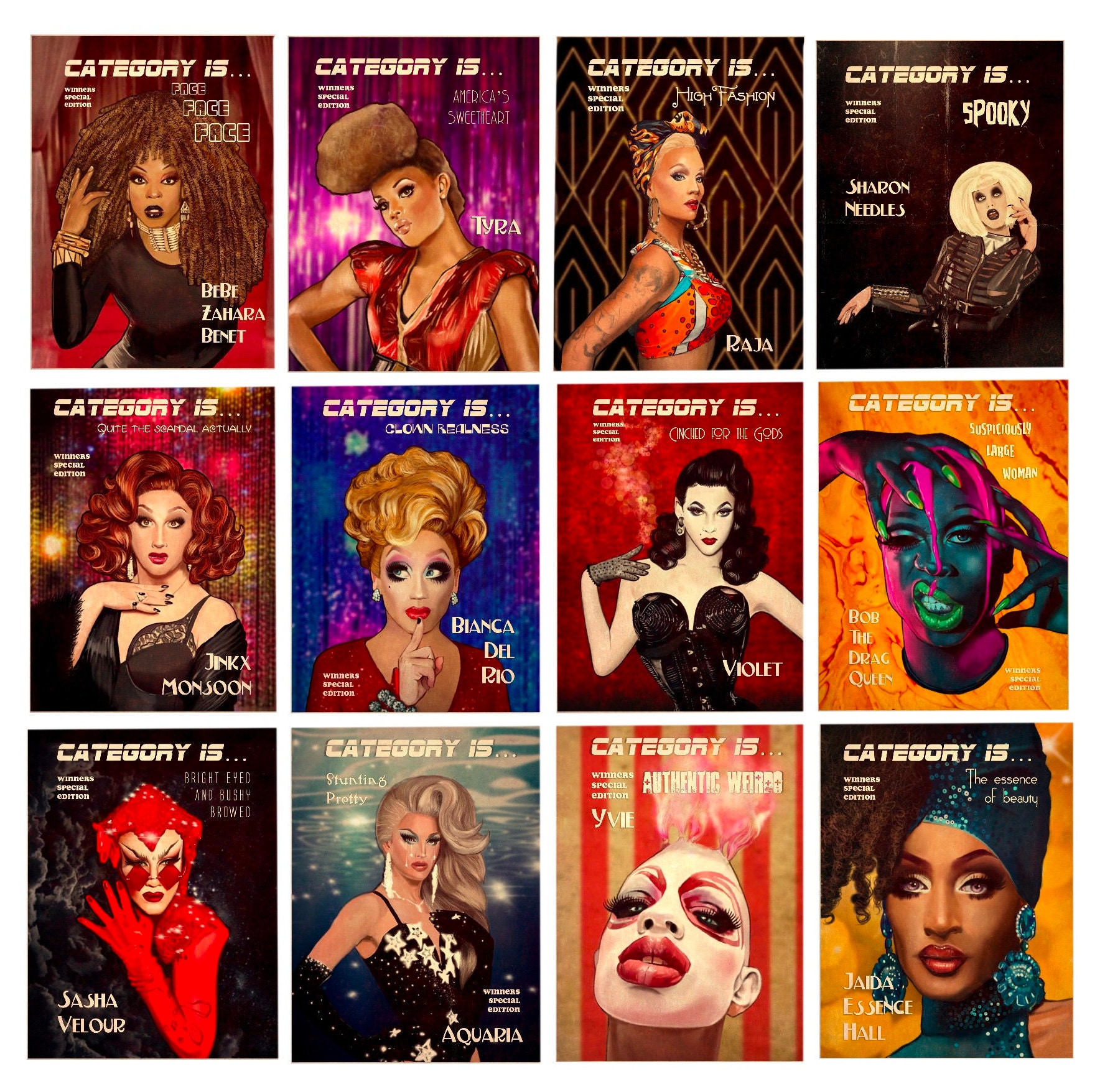 All Drag Race Winners and their Personality Type : r/rupaulsdragrace