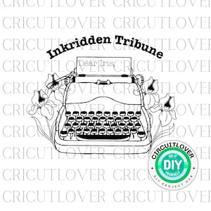 Divine Rivals Typewriter SVG File, Fantasy Inspired Digital Design, Unique Decor for Book Lovers, Perfect Gift for Fantasy Readers