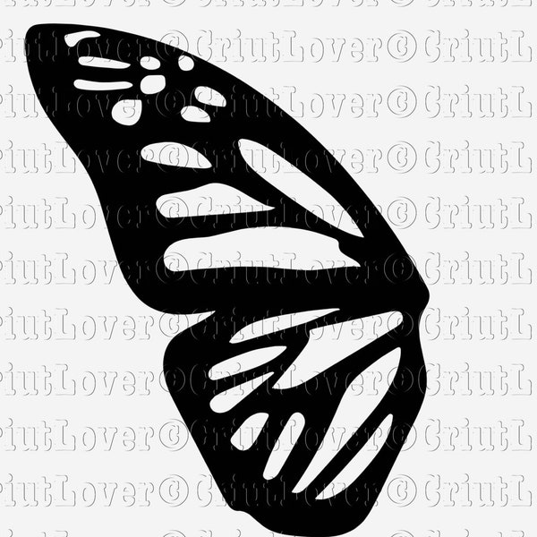 Butterfly Wing svg circuit file, downloadable svg: For DIY Cricut projects