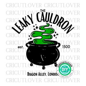 Leaky Cauldron SVG File – Wizarding DIY Merch Design