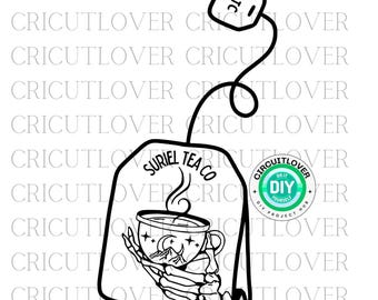 ACOTAR Suriel Tea SVG File, Fantasy Reader Kindle Sticker (Digital Download)