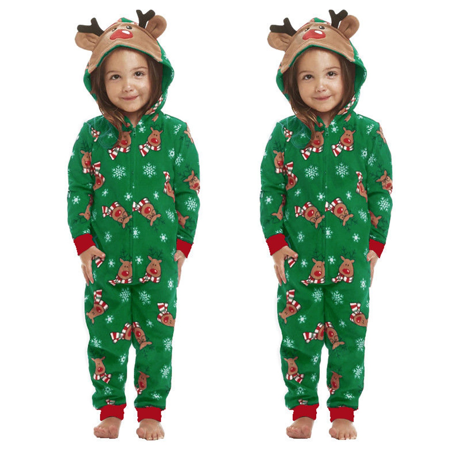 Fashion hooded Christmas print Jumpsuit Christmas home wear Etsy