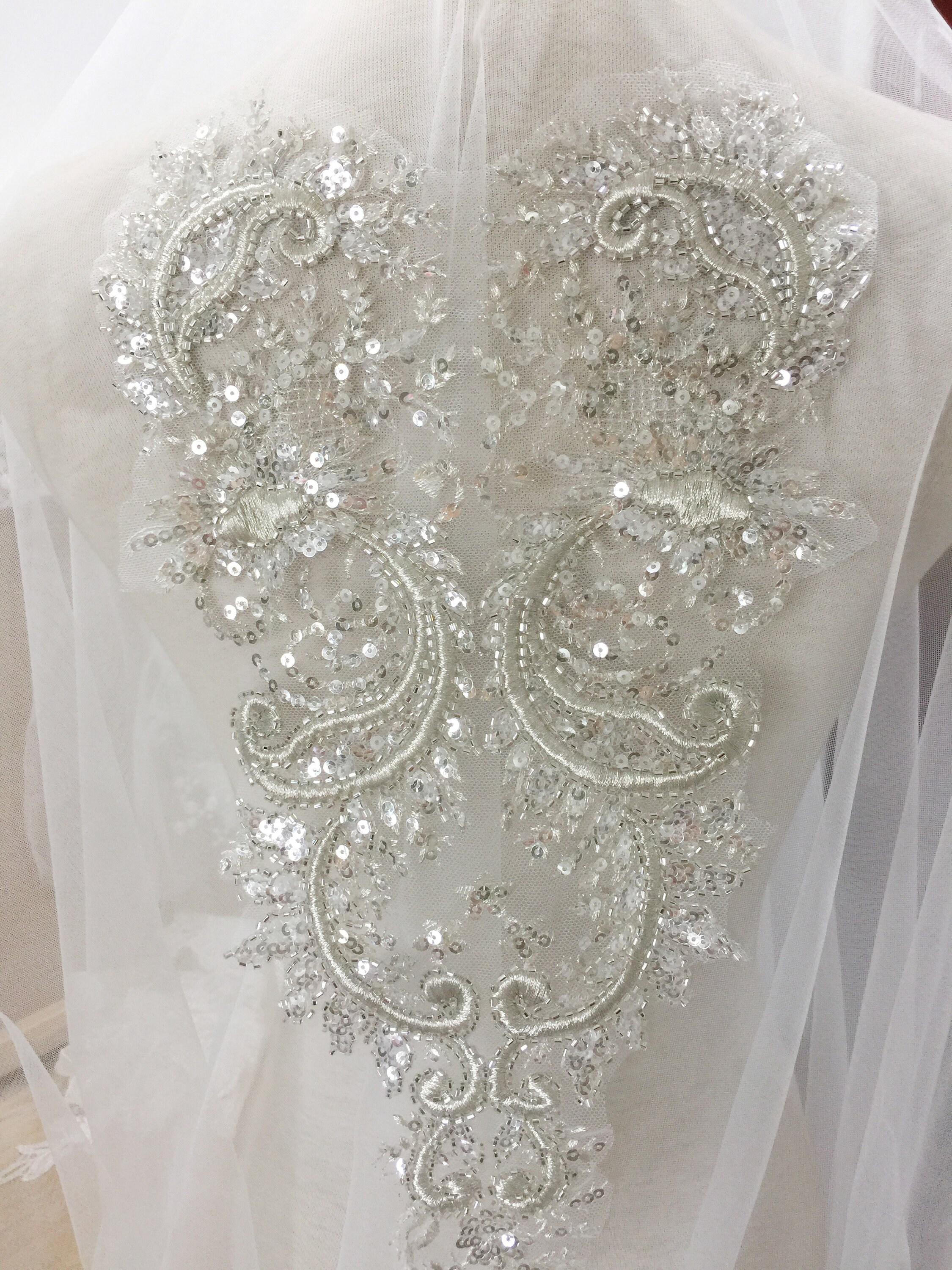 Luxury Beading Embroidery Applique Wedding Dress Beading Etsy
