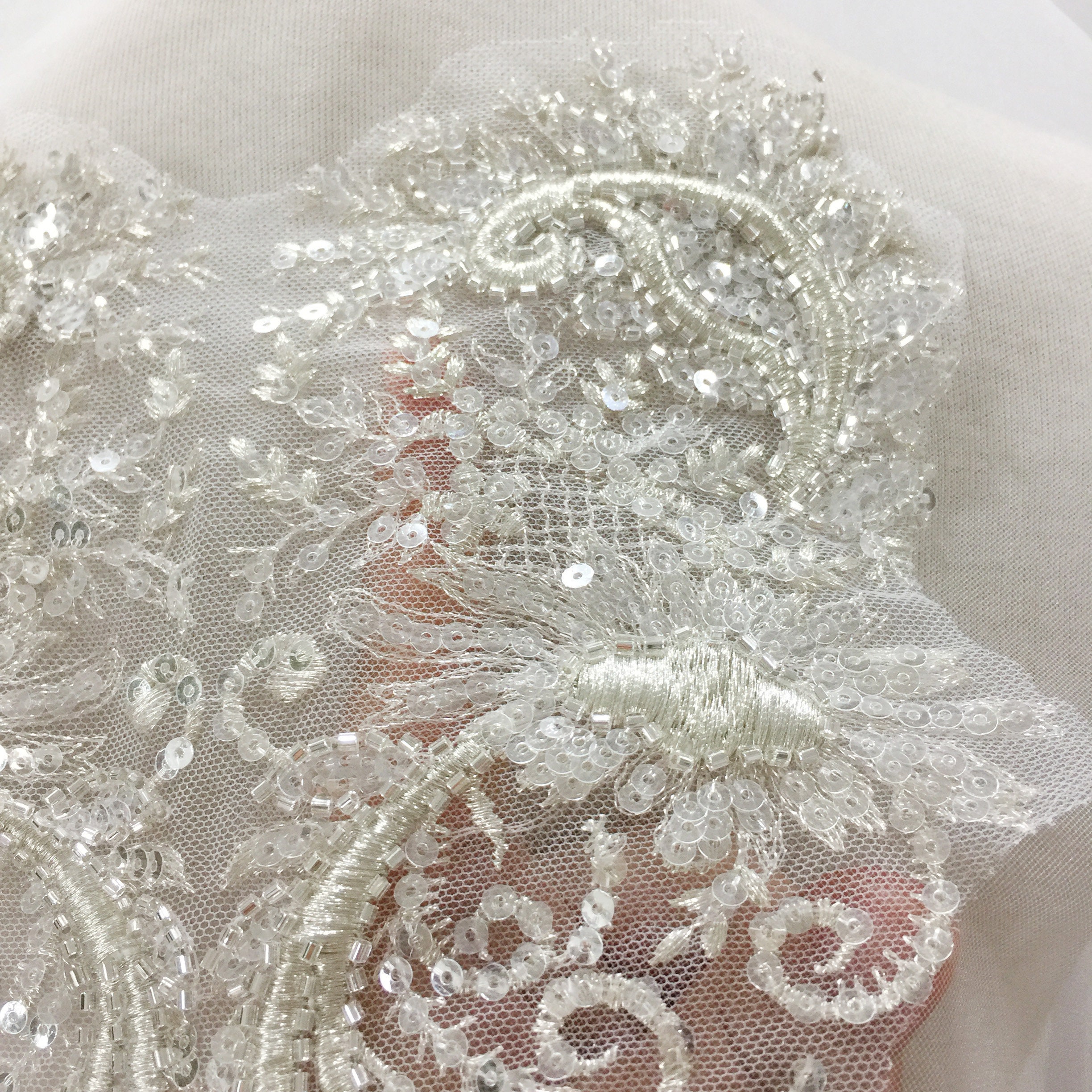 Luxury Beading Embroidery Applique Wedding Dress Beading | Etsy