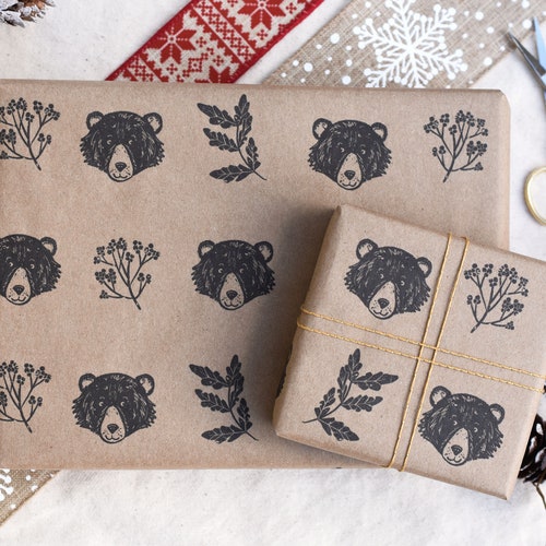 Black and White Grid Wrapping Paper / Graph Paper Gift Wrap / Etsy