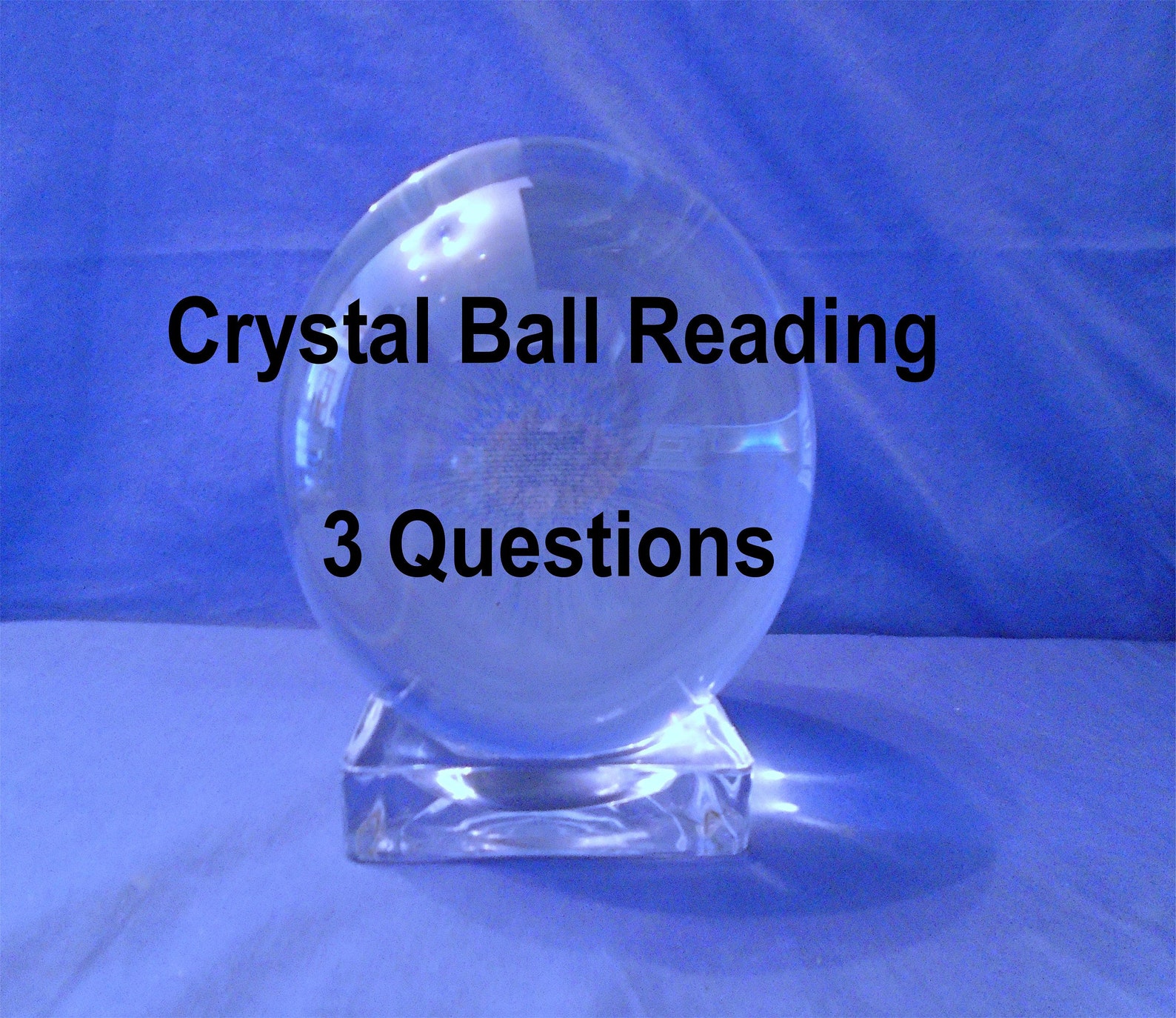 Crystal Ball Reading. This is for 3 Questions. Etsy
