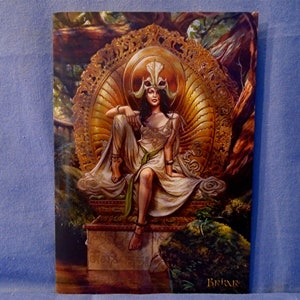 Avalokiteshvara - Dharma durch Mitgefühl.  Grußkarte - kann für jeden Anlass verwendet werden, Leer innen.