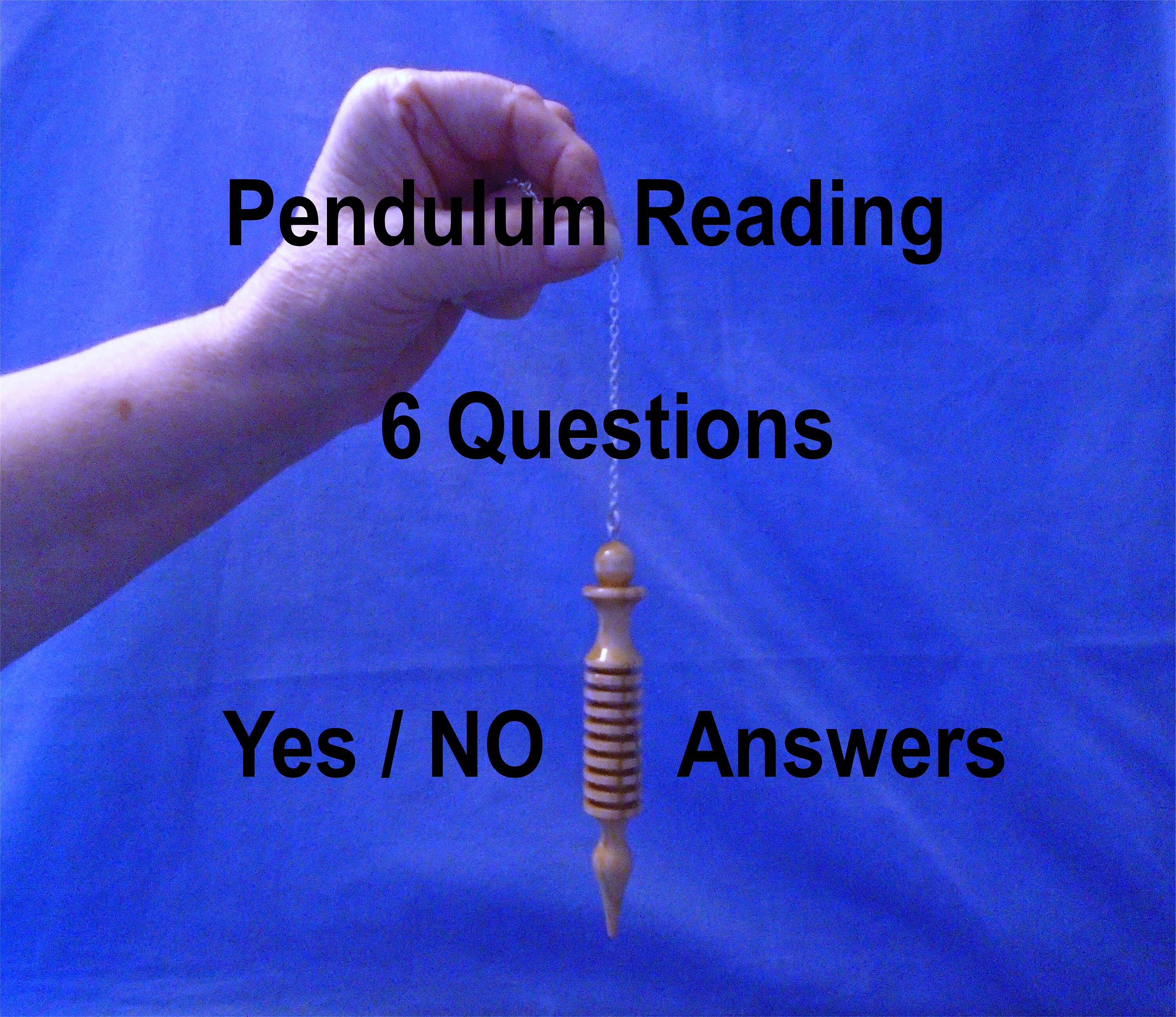 Pendulum Reading for Yes or No Answers.this is for 6 Questions and is