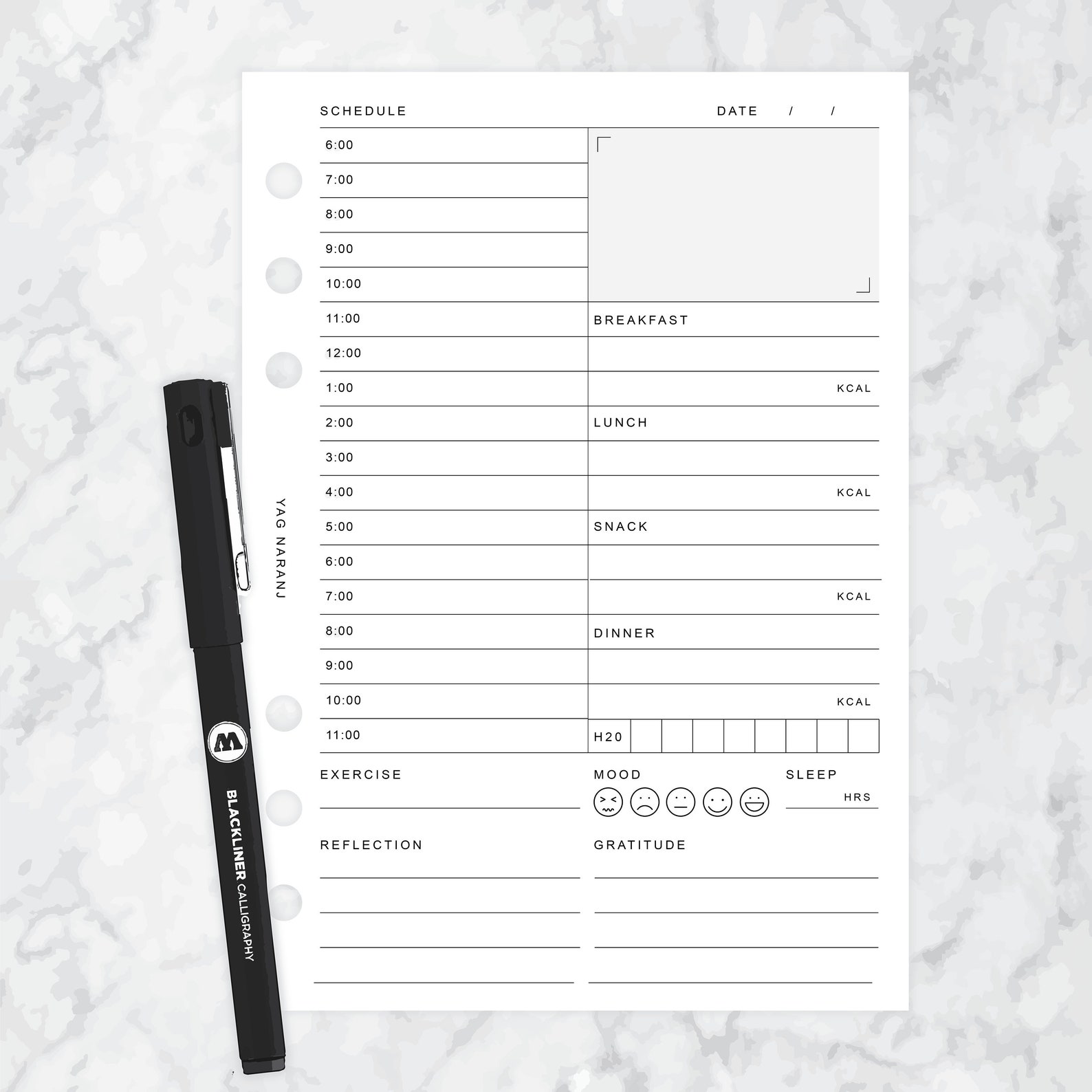 b6-daily-printable-planner-inserts-day-planner-health-self-etsy