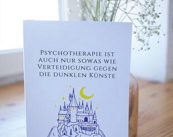 Card “Psychotherapy is just something like defense against the dark arts”