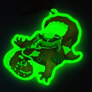 Glow in the Dark Biolizard Keychain, Sonic Adventure 2 Battle Dreamcast Keyring, Finalhazard Boss