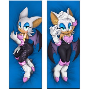 Rouge the Bat Dakimakura Body Pillowcase