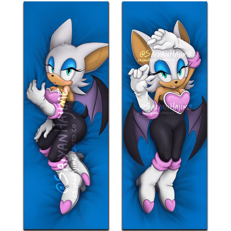 Rouge the Bat Dakimakura Body Pillowcase