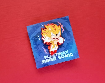 Fleetway Super Sonic Pin, Sonic the Comic, Stc - Etsy