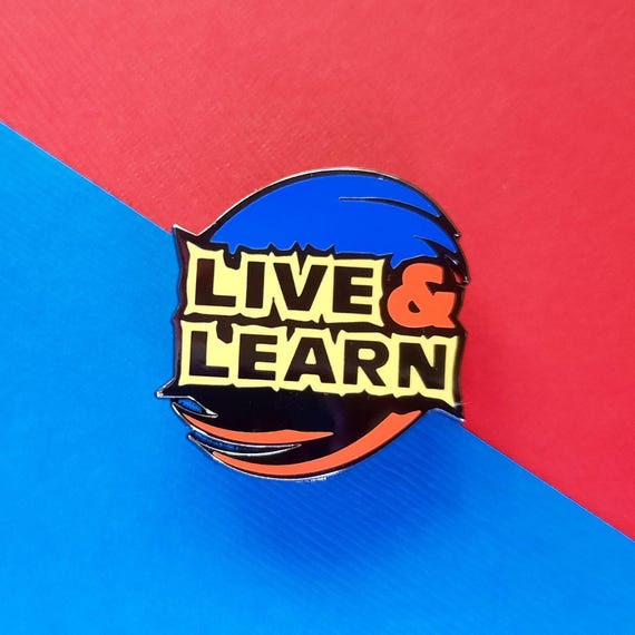 LIVE & LEARN Pin, Sonic Adventure 2, Shadow the Hedgehog, Enamel Pin Badge