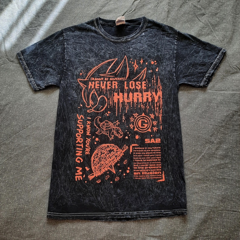 Shadow Vs Biolizard, Supporting Me Tshirt, Screen Printed Tee, Sonic