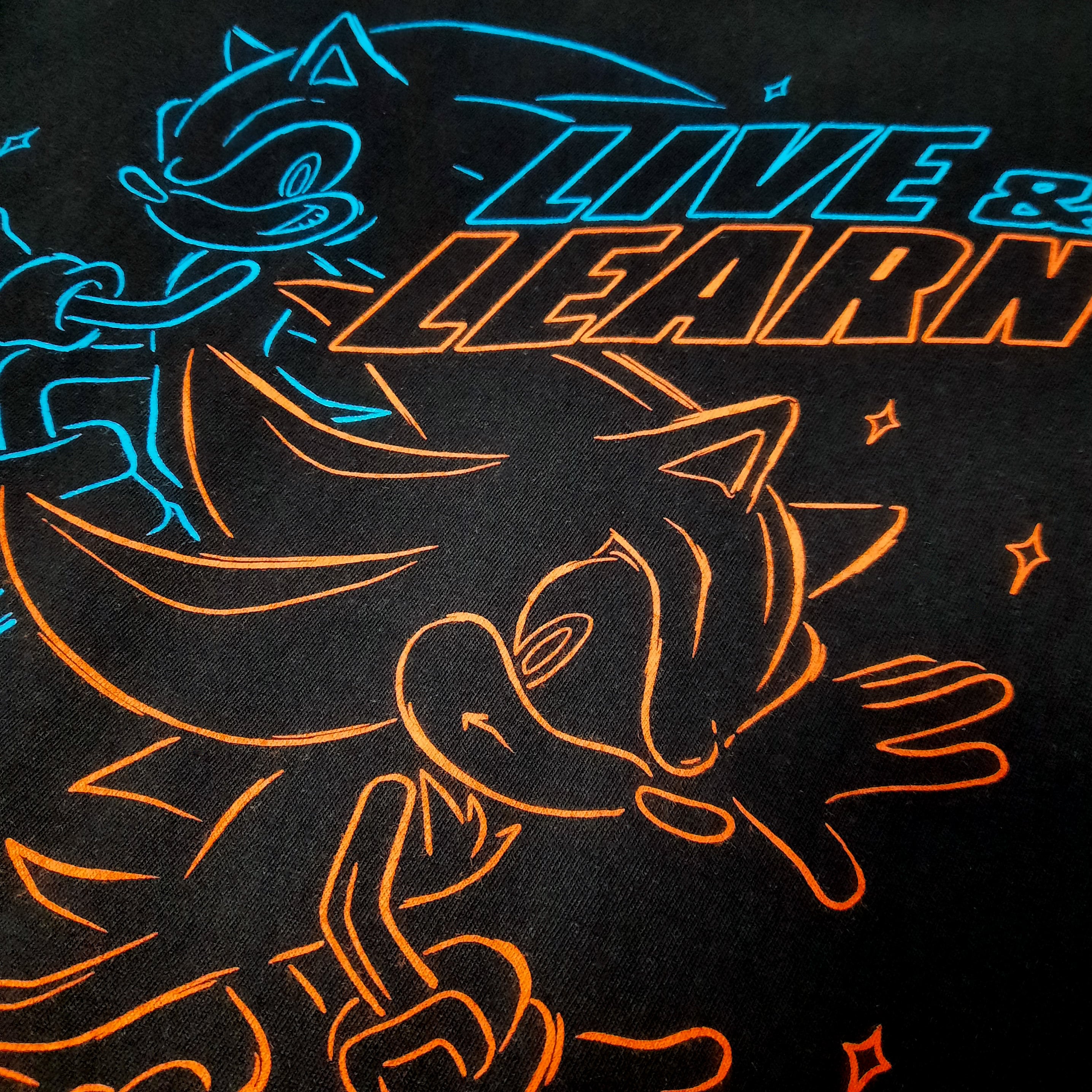 LIVE & LEARN T-shirt, Sonic Vs Shadow, Sonic Adventure 2 Shirt