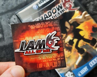 I am... ALL OF ME Pin, Shadow the Hedgehog, Sonic Music, Enamel Pin Badge