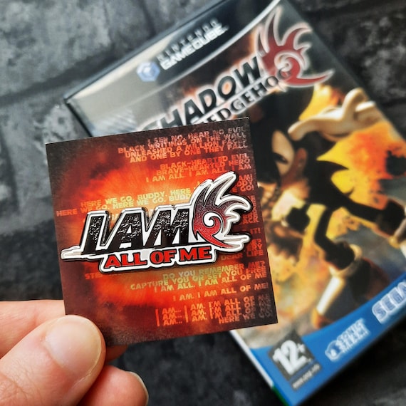 I am... ALL OF ME Pin, Shadow the Hedgehog, Sonic Music, Enamel Pin Badge