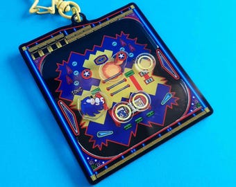 Casino Night Zone Shaker Charm, Sonic and Tails, Sonic 2 Keychain