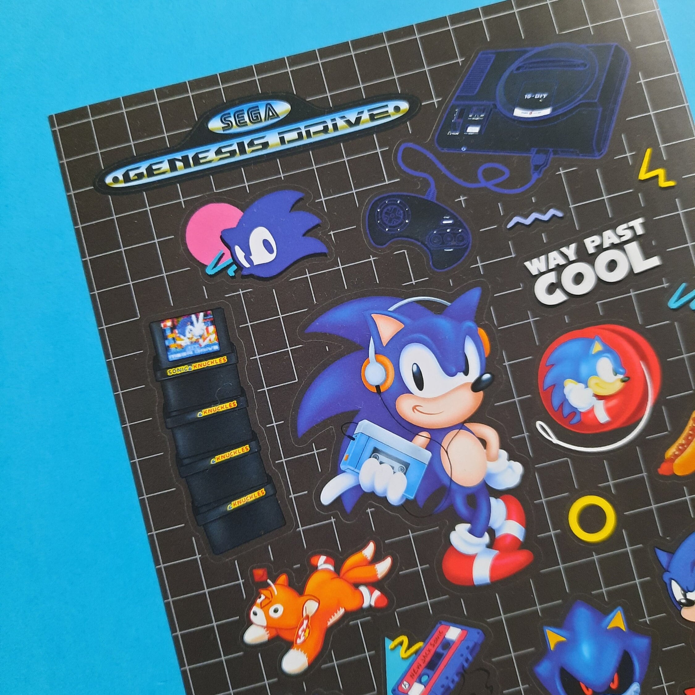 Genesis Drive Sticker Sheet, Classic Sonic the Hedgehog Stickers - Etsy UK