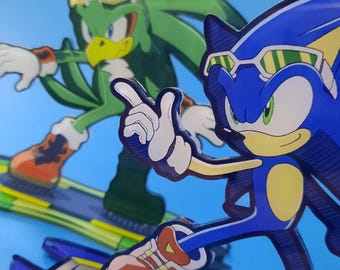 Sonic Riders Standee, Jet the Hawk, Extreme Gear, Acrylic Standee