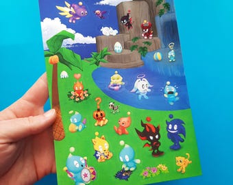 Chao Garden Sticker Sheet, Sonic Adventure 2