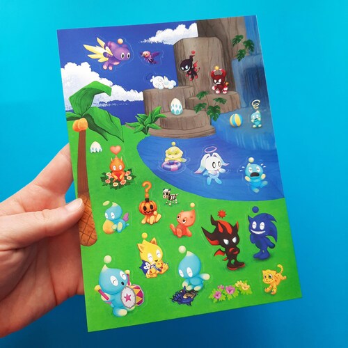 Chao Garden Sticker Sheet, Sonic Adventure 2 - Etsy