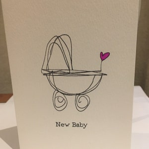 New baby girl greeting card image 2