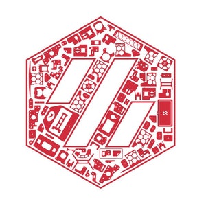 Voron 2.4 3D printer Decorative Logo Vinyl Decal Sticker for Panels - Stock Voron Logo