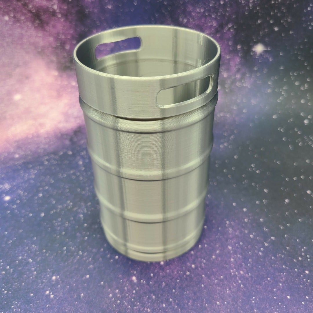 3D Printed Beer Keg Can Cooler Fun Novelty Drink Holder for Cold
