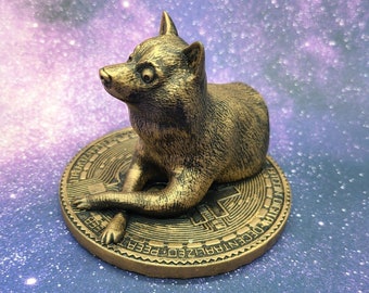 Doge on Top of Bitcoin - wow, such figure, much paperweight